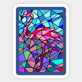 Mosaic flamingo image Sticker